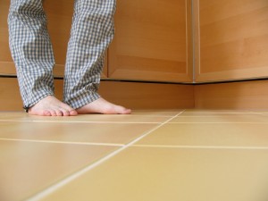 cold floor, floor heating