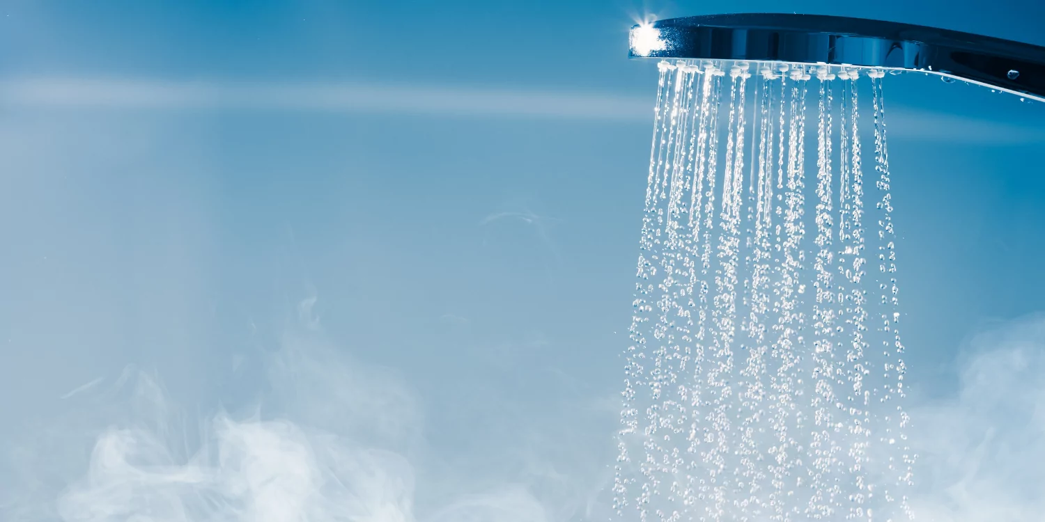 Hot Water coming out of shower head - Hot Water coming out of shower head