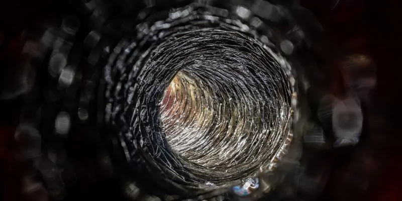 Interior of ductwork