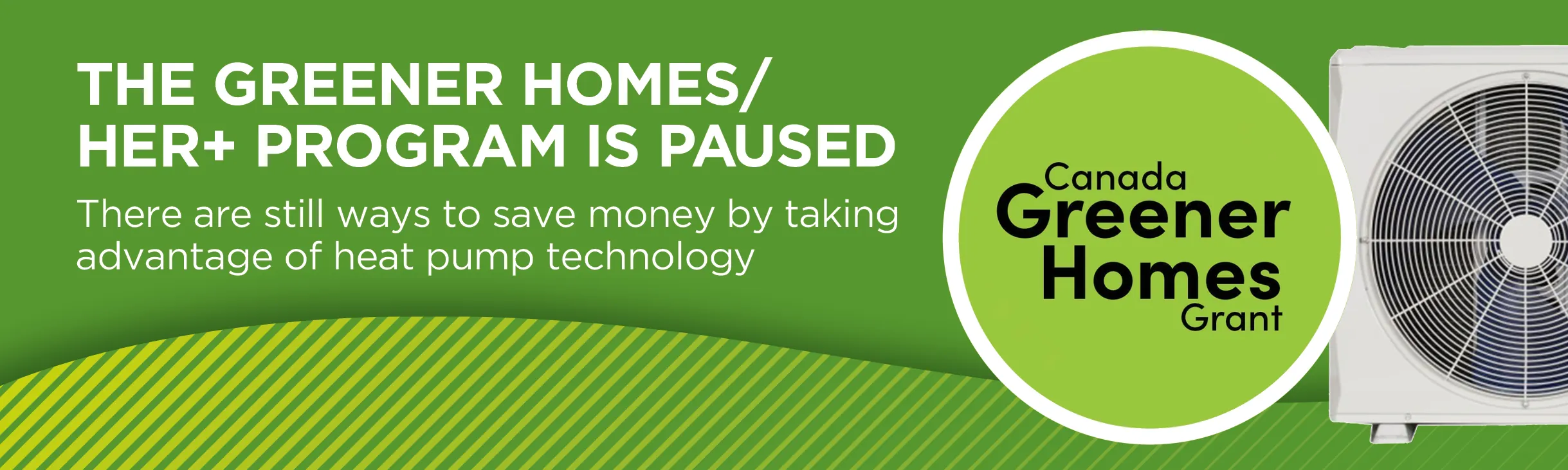 Greener Homes Pause Campaign Web Banner February 2024